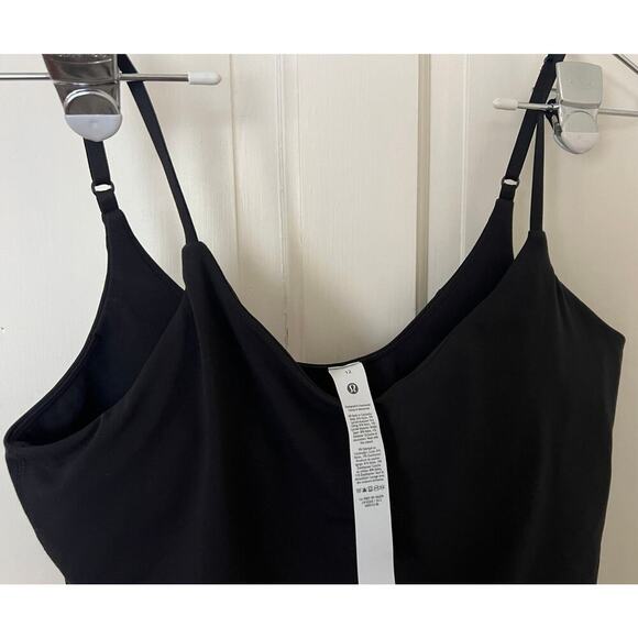 Lululemon Align Cropped Cami Tank Top Black A/B Cup Size 12 - Picture 4 of 5